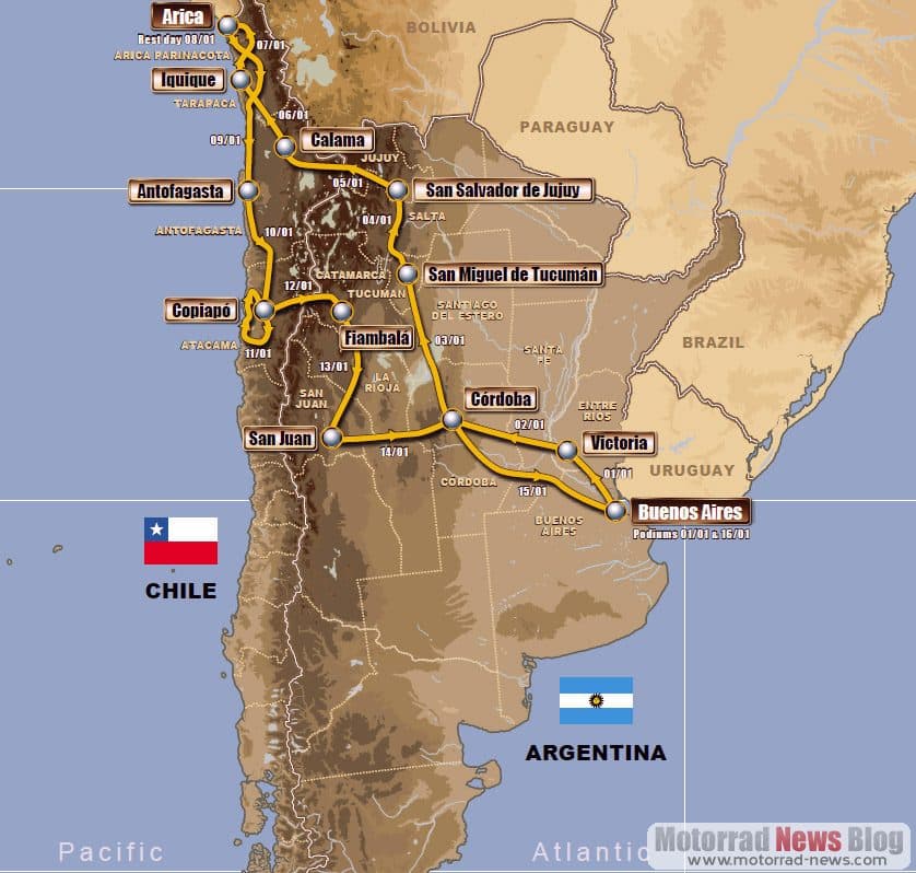 dakar-2011-route
