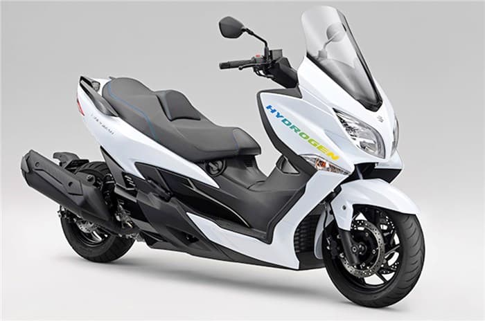 Suzuki wird auf der Japan Mobility Show 2023 sein erstes Wasserstoff-Testmotorrad vorstellen