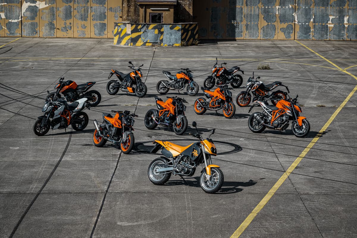 Die KTM Duke-Reihe feiert ihr 30-jähriges Jubiläum