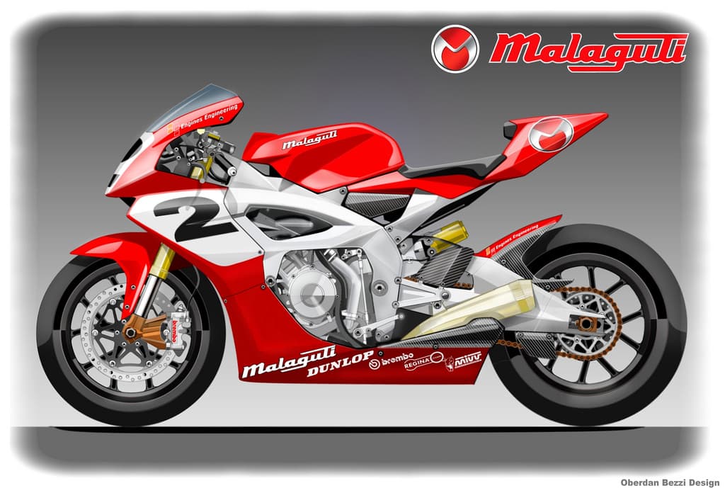 Malaguti Moto2 von Oberdan Bezzi
