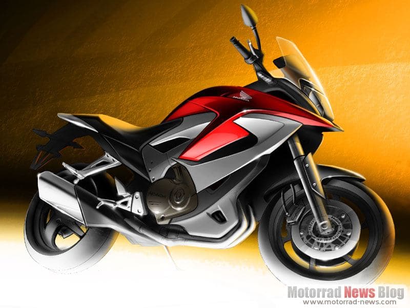 Honda Crossover-Konzept: neue Zeichnung des Adventure-Bikes