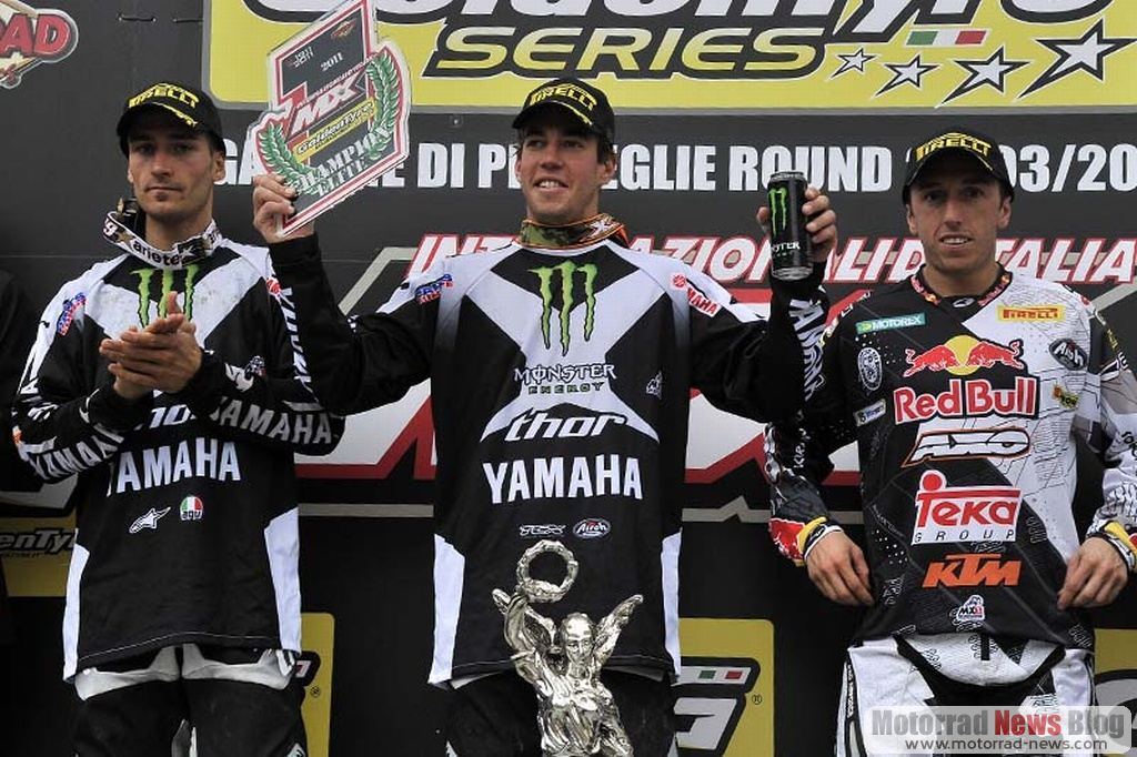 MX-Saison 2011: Pirelli-Piloten starten erfolgreich 1 Pirelli Internazionali MX1 Podium