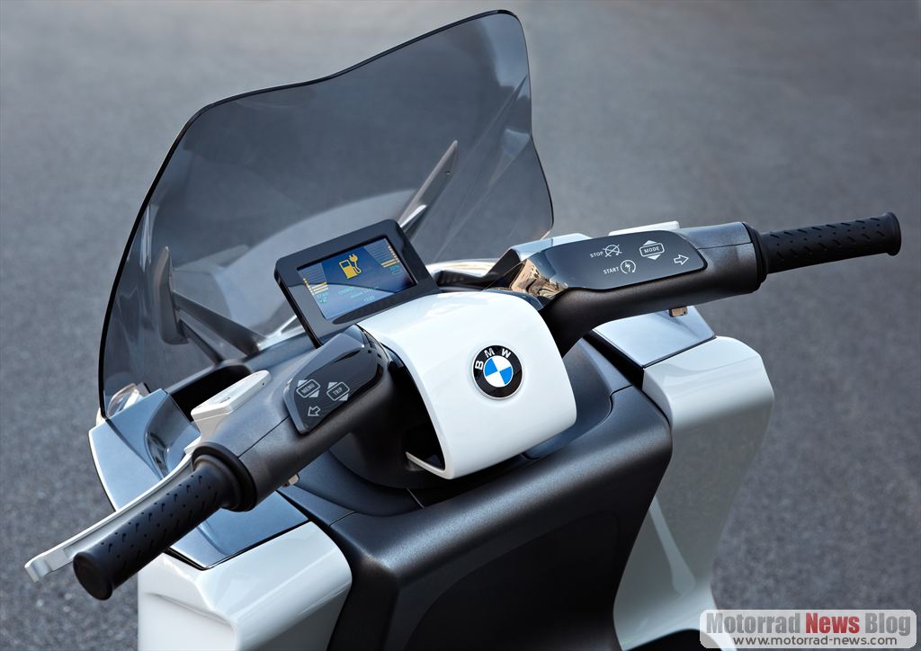 BMW Motorrad "Concept e": E-Technologie der Zukunft 1 BMW Motorrad Roller Concept e (10)