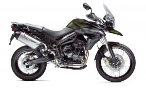 Letzte im Bunde ist die Triumph Tiger XC in Khaki Green.