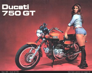 Meilenstein in den wilden 70ern - die Ducati 750 GT.