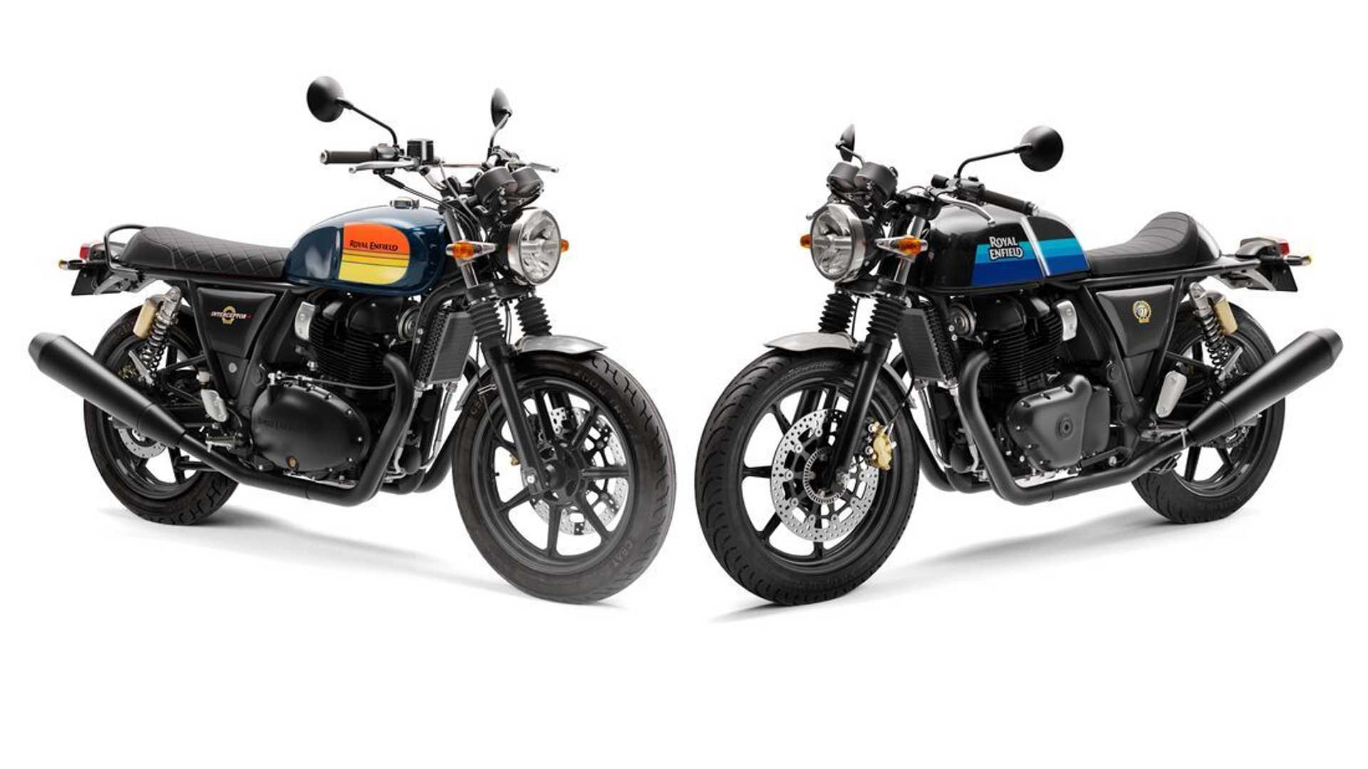Royal Enfield 650er mit neuen Farbvariationen 1 2023 royal enfield interceptor and continental gt 650 studio
