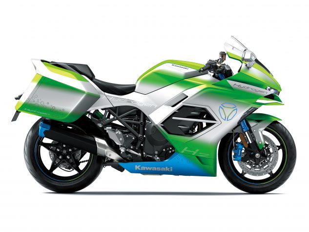 Kawasaki schafft Grundlage für Wasserstoff-Motorräder 1 110822 Kawasaki Hydrogen motorcycle prototype RS 221102 633x475 1