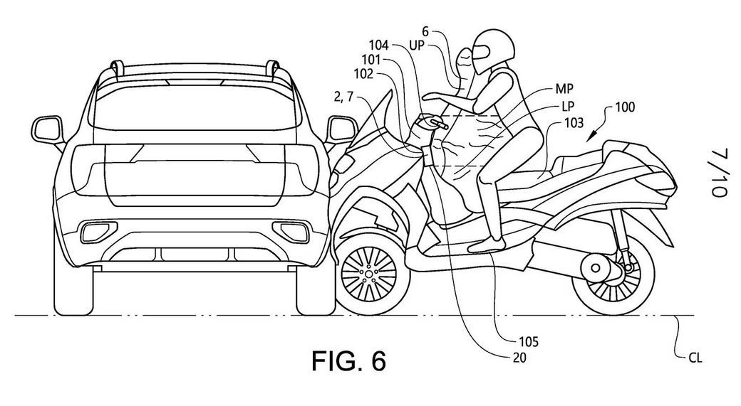 Der mit einem Airbag ausgestattete Piaggio MP3 geht voraussichtlich in Entwicklung 1 Przechwytywanie