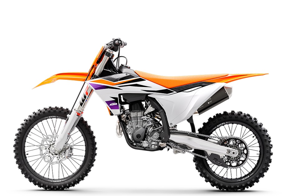 2024 KTM SX und SX-F Enduro-Motorräder erhalten ein Fahrwerksupgrade und neuen Look 1 KTM 450 SX F 90 Left Studio